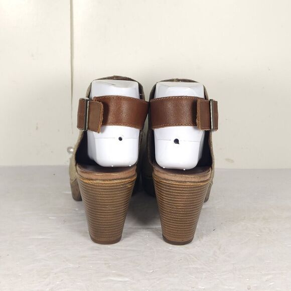 Dansko Women's Reggie US6-6,5 EU37 Taupe Tooled Leather Caged Slingback Sandals - Picture 10 of 16